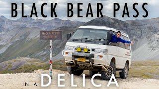 BLACK BEAR PASS.. in a Mitsubishi Delica