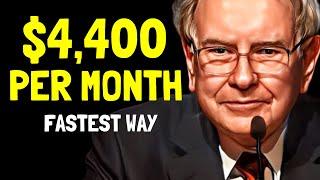 Warren Buffett The FASTEST Way To Living Off Dividends $4400month