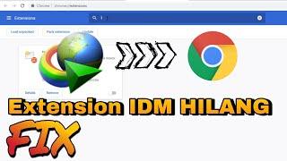 Cara mengatasi IDM tidak muncul di Extension Google Chrome  Tutorial Laptop