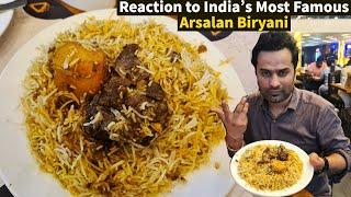 Indias Most Famous ARSALAN MUTTON BIRYANI with Huge Piece of ALOO Reaction to best Biryani in India