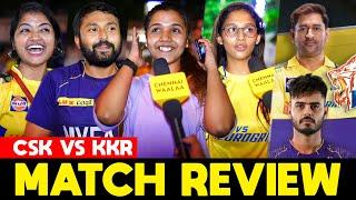 Phenomenal CSK - Eden Gardens Turns Chepauk  CSK vs KKR Match Public Review  Dhoni  IPL 2023