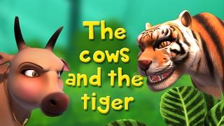 The Cows and the Tiger  Stories for Kids  Infobells