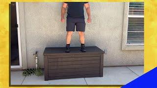 Keter 165 Gallon Deck Box Review - Awesome Outdoor Storage Bin