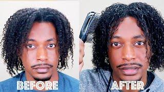 Curly Hair Routine 2021 With Denman Brush  WINSTONEE