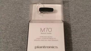 Plantronics M70 Bluetooth Unboxing