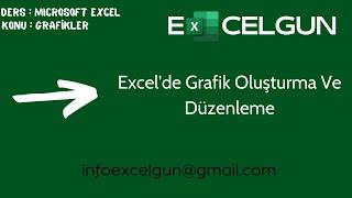 #Excelde Grafik Oluşturma ve Düzenleme