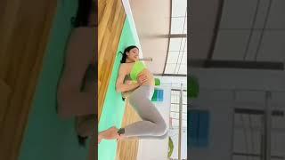 gerakan yoga terbaru 15 detik langsung paham #shorts #video #youtubeshorts #senam #tutorial