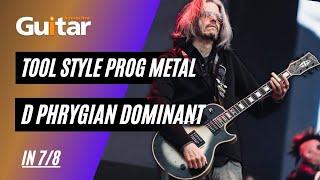 TOOL Style Prog Metal  D Phrygian Dominant in 78  Free Backing Track Friday