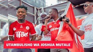 LIVE MAPOKEZI YA JOSHUA MUTALE STRAIKER MPYA SIMBA NI BALAA