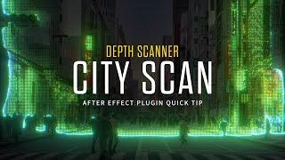 After Effects Plugin Tutorlal Depth Scanner City Scan l  l Depth Scanner 도시스캔