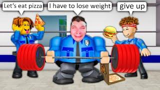 FAT POLICE WEIGHT LOSS  ROBLOX Brookhaven RP - FUNNY MOMENTS