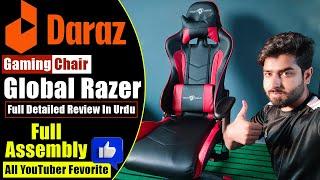 Global Razer Gaming Chair Daraz pk Full Review With Assembly  Revolving Chair  Computer Chair