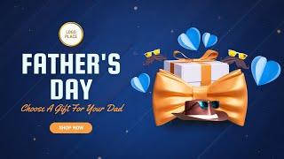Free Fathers Day Gift Ideas Fashion Ad Template Customizable - FlexClip
