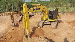 รีวิว komatsu pc200-ce SANY 200C เปิดบ่อเจอแต่แม่รังใหญ่ๆ บารมีทวีทรัพย์ จัดให้ excavator