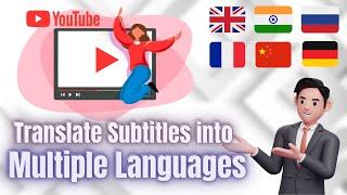 How to add auto cations in Multiple languages │ How to translate subtitle into multiple languages