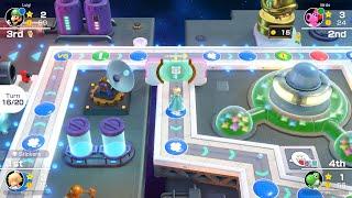Mario Party Superstars #888 Space Land Rosalina vs Yoshi vs Birdo vs Luigi