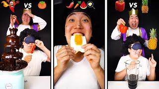 Left or Right Food Challenge   Funny ASMR Mukbang  TikTok - HUBA