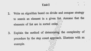 MCA 4th Sem Design & Analysis of Algorithm Question Papers