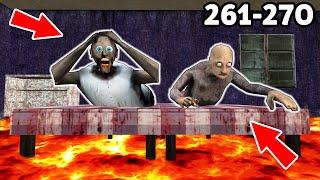 Granny Grandpa vs *Floor is lava* - funny horror animation parody 261-270 series in a row