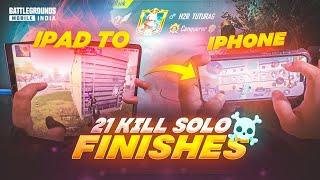 DEVICE UPGRADE IPAD MINI 5 TO IPHONE 15 PRO MAX  BGMI SOLO CONQUEROR GAMEPLAY