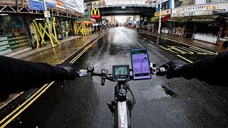 Sunday Morning Delivering Breakfast To Londoners On My E-Bike - I Hope These Hot Drinks Dont Spill