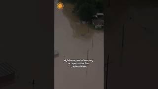 Videos show floods swamping Texas neighborhoods #shorts