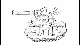 How To Draw Cartoon Tank Monster Leviathan  HomeAnimations Tank - Cartoons About Tanks