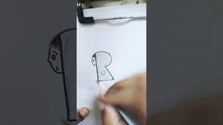 R Letter #drawing #shorts #viral #trending