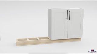 Nelson Cabinetry Pro Tip - Using Wall Uppers Cabinets as Base cabinets Kitchen Island Hack