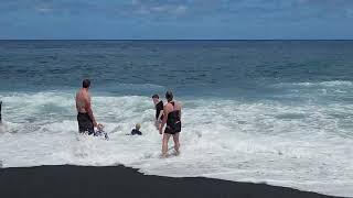 Kehena Black Sand Beach Puna District Hawaii