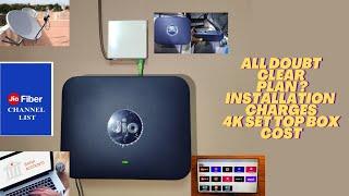 jio fiber all doubt clear  channel list  30 mbps plan  Jio fiber installation  part - 1