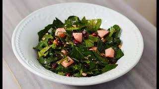 طرز تهیه سالاد انار و اسفناج، سالم و خوشطعم؛ ایده شب یلدا  Spinach & Pomegranate Salad