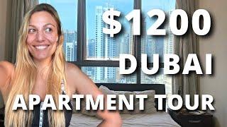 What $1200 a month gets you in Dubai - JLTMarina Apartment Tour