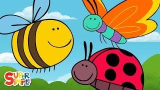 Butterfly Ladybug Bumblebee  Super Simple Songs