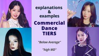 Commercial Dance Tiers