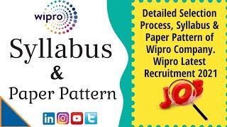 Wipro NLTH 2021  Selection Process  Syllabus  Test Pattern  Wipro Recruitment 2020  Detailed 