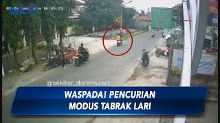 Detik-detik Modus Penipuan Tabrak Lari Terekam CCTV