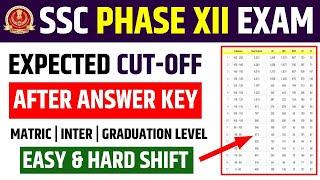 SSC Phase 12 Expected Cut-Off After Answer KeySSC Selection Post 2024 Cut-Off After Answer Key