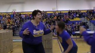 Mom Freaks Out After Sinking Half-Court Shot with Eyes Closed