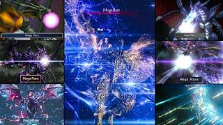 4K BAHAMUT MEGA FLARE in 16 FINAL FANTASY GAMES 1994-2023 FFVI - Final Fantasy XVI