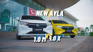 New Ayla 1.0cc M vs 1.0cc X Perbandingan 2023 Perbedaan #aylabaru #newayla #daihatsu