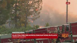 Electra Fire at 959 acres Evacuations in place