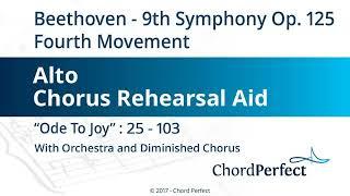 Beethovens 9th Symphony Op 125 - 4th Movement - Ode to Joy - Alto Chorus Rehearsal Aid