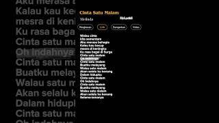 Lirik Lagu Cinta Satu Malam-Melinda  #liriklagu #laguviral #shorts