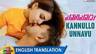 Vijay And Samantha Cute Love Song  Kannullo Unnavu Video Song With English Translation  Policeodu