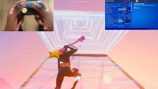 New *BEST* Non-Claw Smooth Controller Fortnite Chapter 5 SettingsSensitivity + Handcam