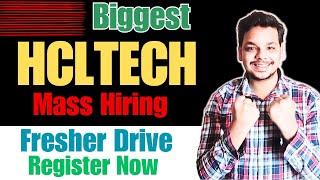 HclTech New Biggest Hiring  Direct Test  OFF Campus Drive For 2024  2023  Batch Hiring  Fresher