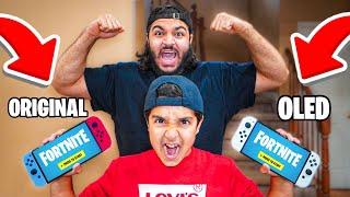 ORIGINAL SWITCH VS OLED SWITCH Fortnite 1v1 With Little Brother NINTENDO SWITCH