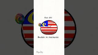 Budak in indonesia#shorts#countryballs#animation