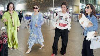 Bollywood Actress Spotted At Airport - Urvashi RautelaTanya ShroffPoonam Dhillon & SophieChowdhury